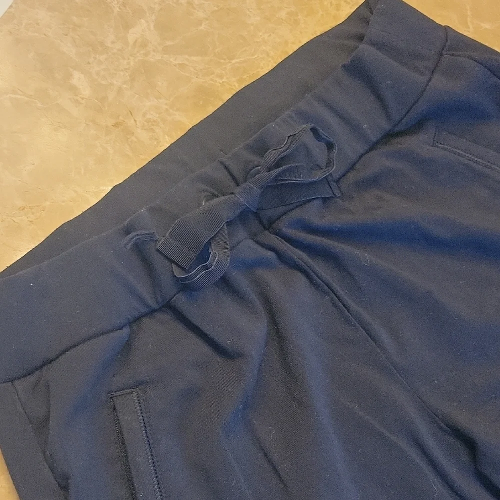Athleta Black Tuxedo Joggers with White Side Stripe,  S - Picture 7 of 16